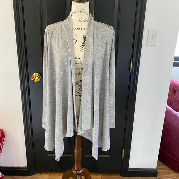 Calvin Klein Jackets & Blazers - CALVIN KLEIN - Silver Draped Jacket - Size S